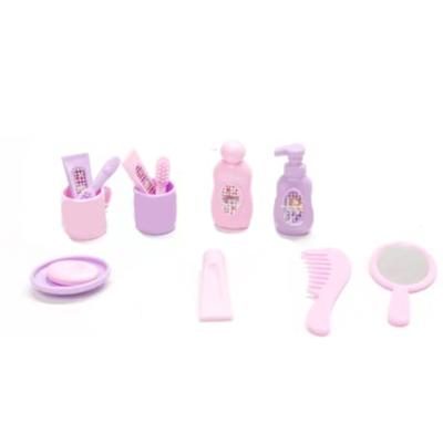 13Pcs 1:12 Dollhouse Miniature Bathroom Supplies Bathroom Furniture Accessory