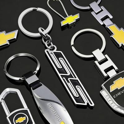 BMPQR1 3D Metal Car Logo Keychain Keyrings for Captiva Aveo Cruze Lacetti Niva Cobalt Optra Lanos Orlando Sail Spark ONIX