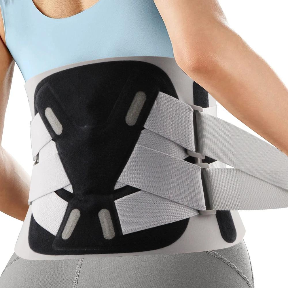 

1 Pcs Lower Back Brace Breathable Lower Back Support, Adjustable Lumbar Support Belt With 6 Stays For Herniated Disc, Sciatica M