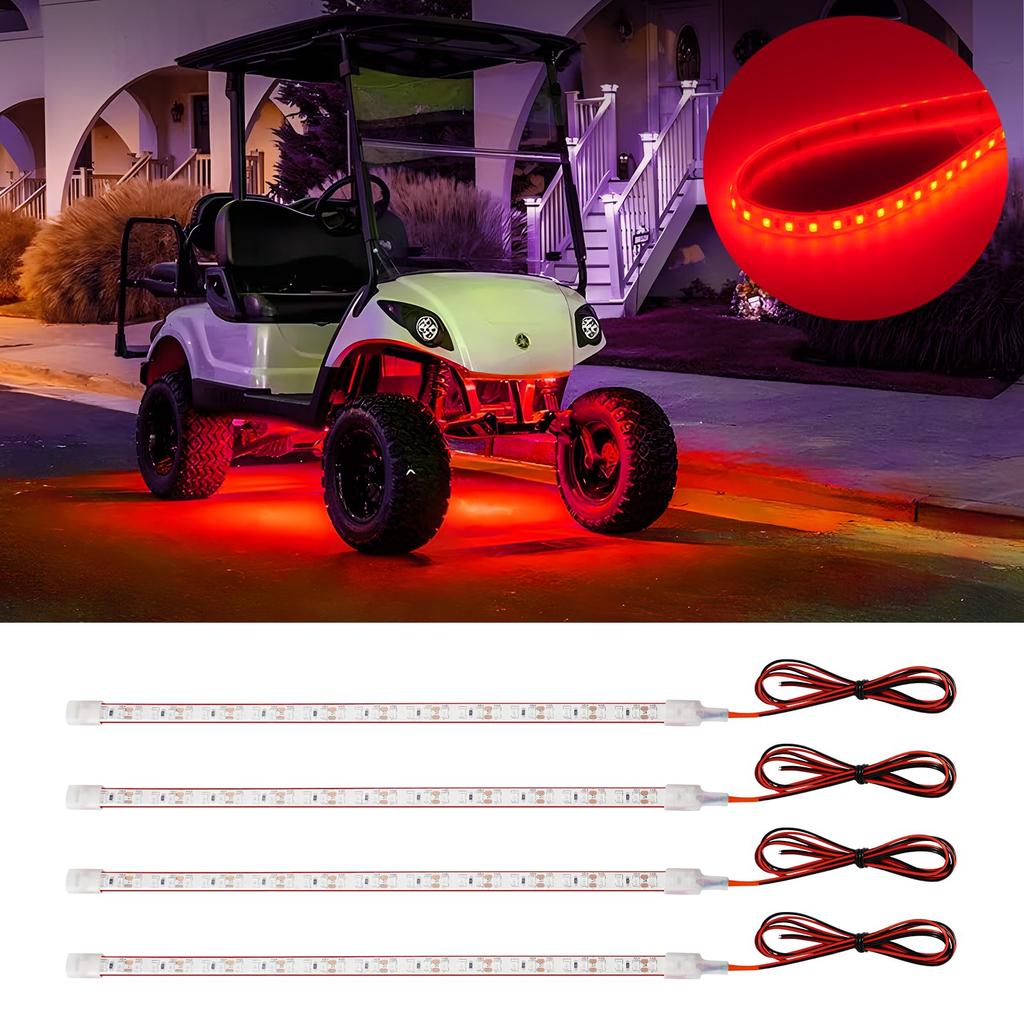 Bandes LED DUOFU365, Bande LED pour Voiture, Éclairage de Pied, Intérieur, Bateau, Moto, Feu Arrière,