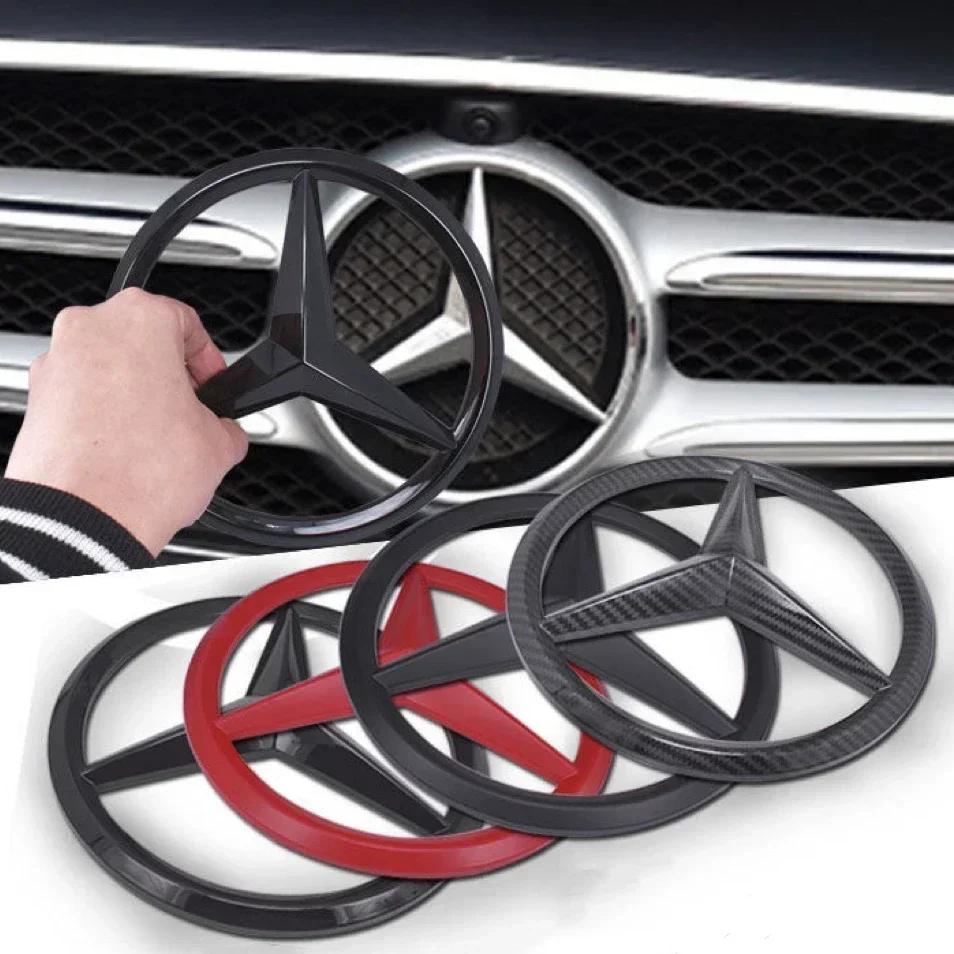 For AMG Car For Mercedes benz AMG 1Pcs Car Front Grille Badge Decal Cover Emblem for Mercedes Benz W204 W205 W210 W211 W212 W213