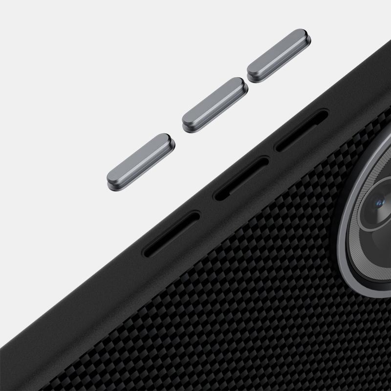 Für Redmi K80 Pro Hülle Magsafe Schlank Stoßfest Magnetisch Kabelloses Ladegerät Karbonfaser Hülle Metalllinse Anti-Rutsch-Griff Funda Etui