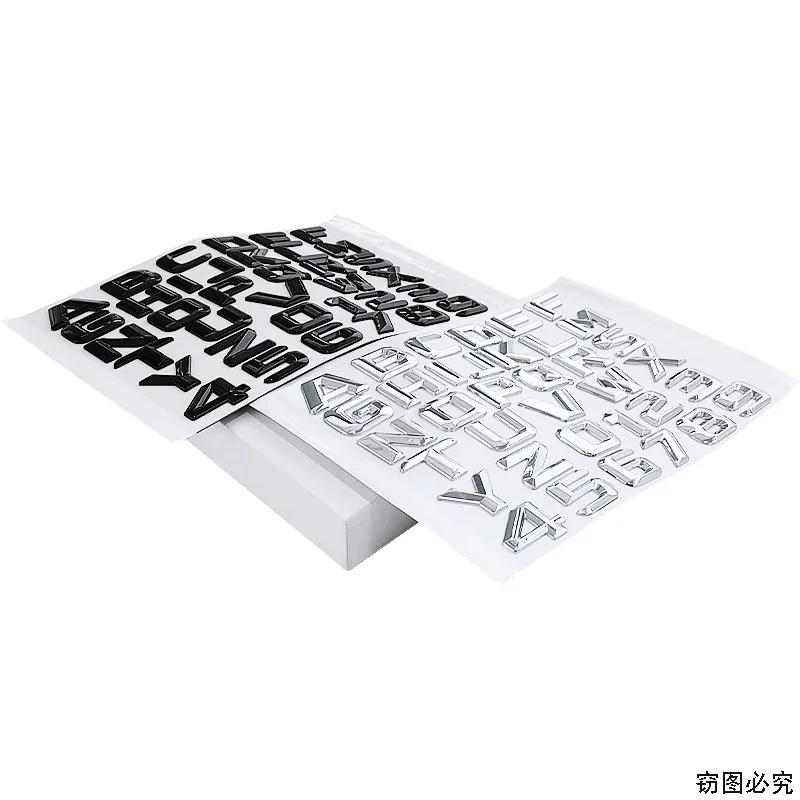 Modified ABS Car Letter Sticker 3D Tail Box Emblem Decal Decorative for Mercedes Benz W168 W203 GLK CLS SLK ML A200 E350 G500 AT1 b18