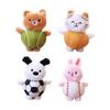 Doll Pendant Keychain Animal Ball Shape Plush Doll Key Holder Lightweight Keychain Keys Backpack Car Accessories