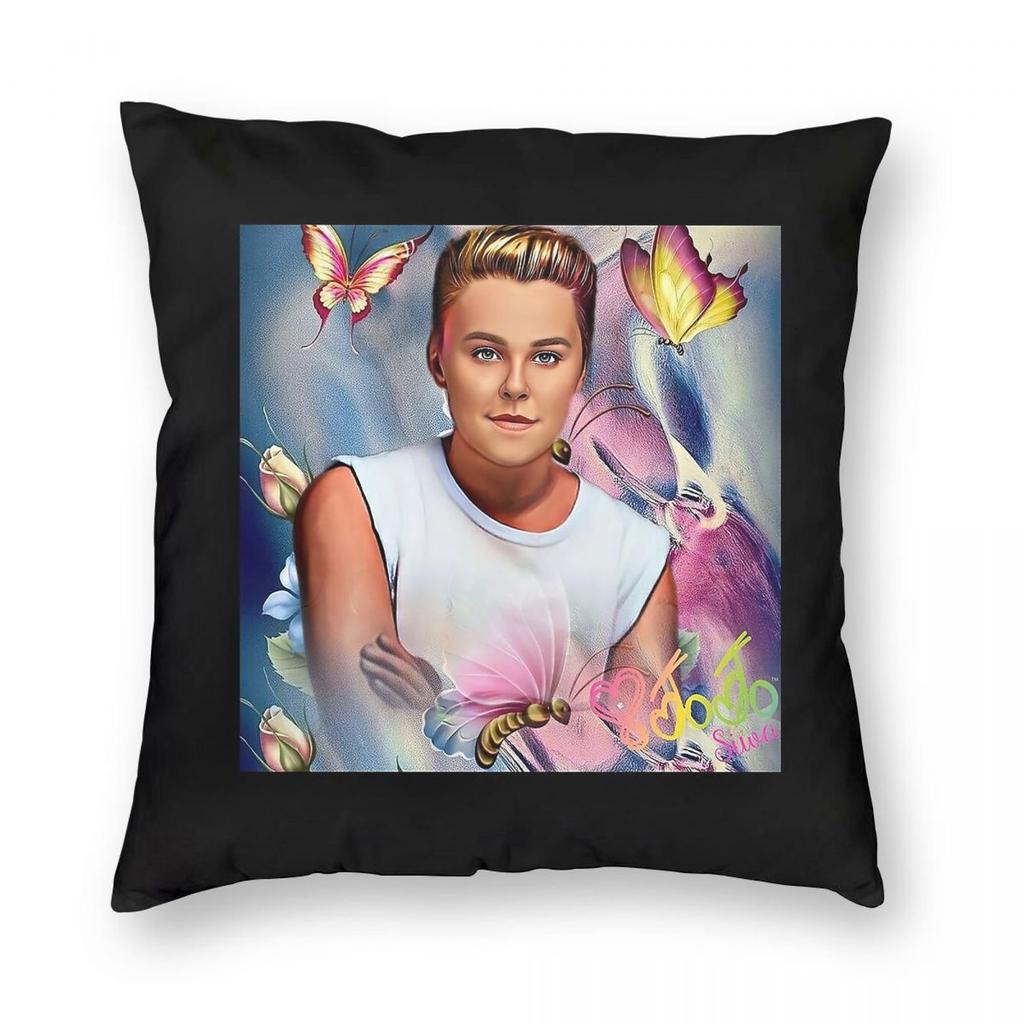 Jojo Siwa Pride Square Pillowcase Polyester Linen Velvet Printed Zip Decorative Throw Pillow Case Bed Cushion Cover