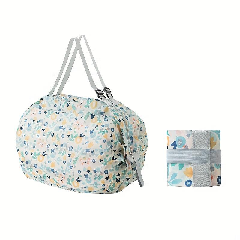 1PCS Foldable Retractable Supermarket Shopping Storage Bag Environmentally Friendly and Reusable Pouch Ultra-compact Portable