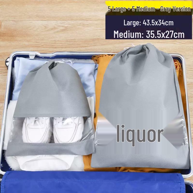 Průhledný prachotěsný úložný a cestovní obal na bílé boty