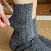 Socks Medium Tube Socks Thick Needle Thickened Wool Socks Classic Retro Color Warm Stacking Socks
