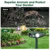 Solar Ultraschall Tierabwehr für Außenbereich, Wasserdichte Katzenabwehr für Gärten UK mit Bewegungssensor & Blitzlicht, USB-Aufladung, Hält Katze Hund Fuchs S