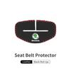 Leather Car Safety Belt Buckle Protector Anti-Scratch Cover Auto Accessories For Skoda Octavia A5 A4 Mk1 2 Fabia Superb Rapid