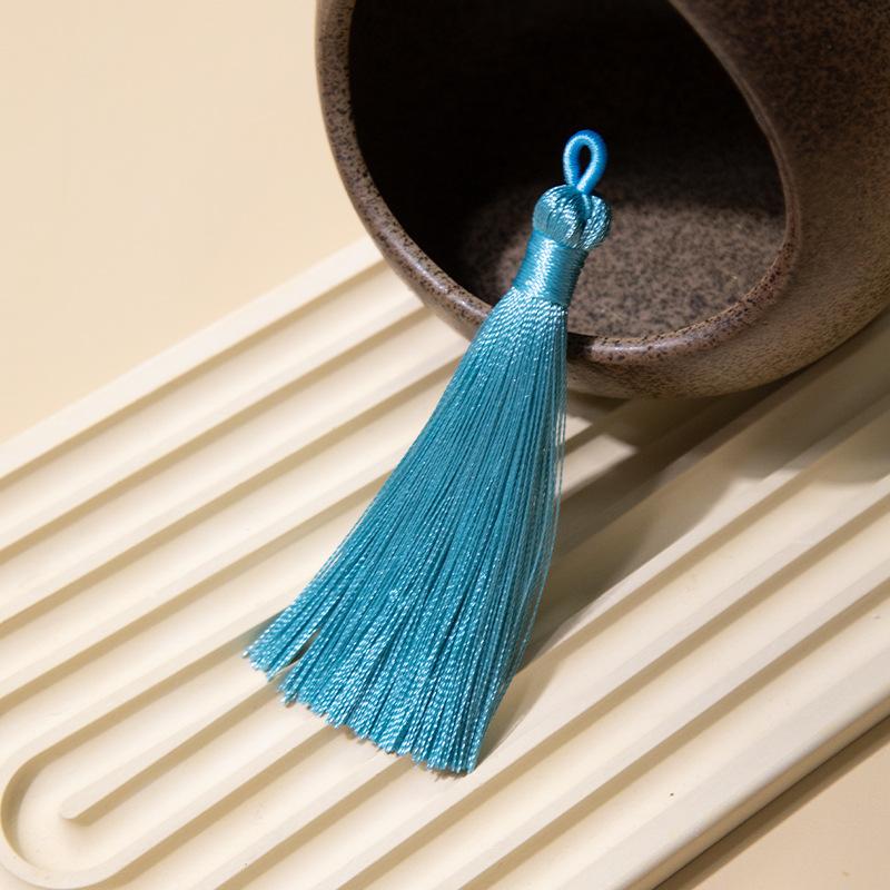 8Cm Pull Circle Fringed Ear Polyester Fringed Antique Hanging Ear Bookmark Sachet Jewelry Accessories Diy Small Pendant