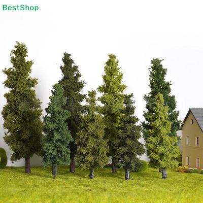 Model Pine Tree Set - 14cm/21cm Artificial Trees for Diorama, Railroad Layout & Architectural Models