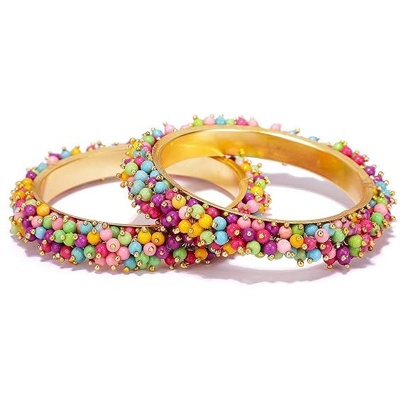 @Designer Multi Colour Combo Bangles For Womens UKD674 80% off