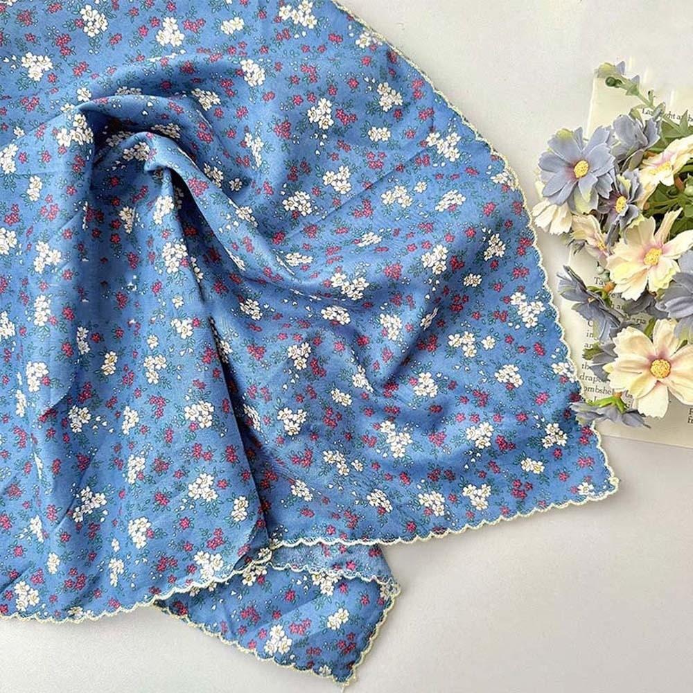 Sunshade Floral Patterned Headscarf Breathable Square Handkerchief  Clothing Accessories