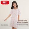 Hongdou Girls' Modal Ice Silk Short-Sleeve Nightdress