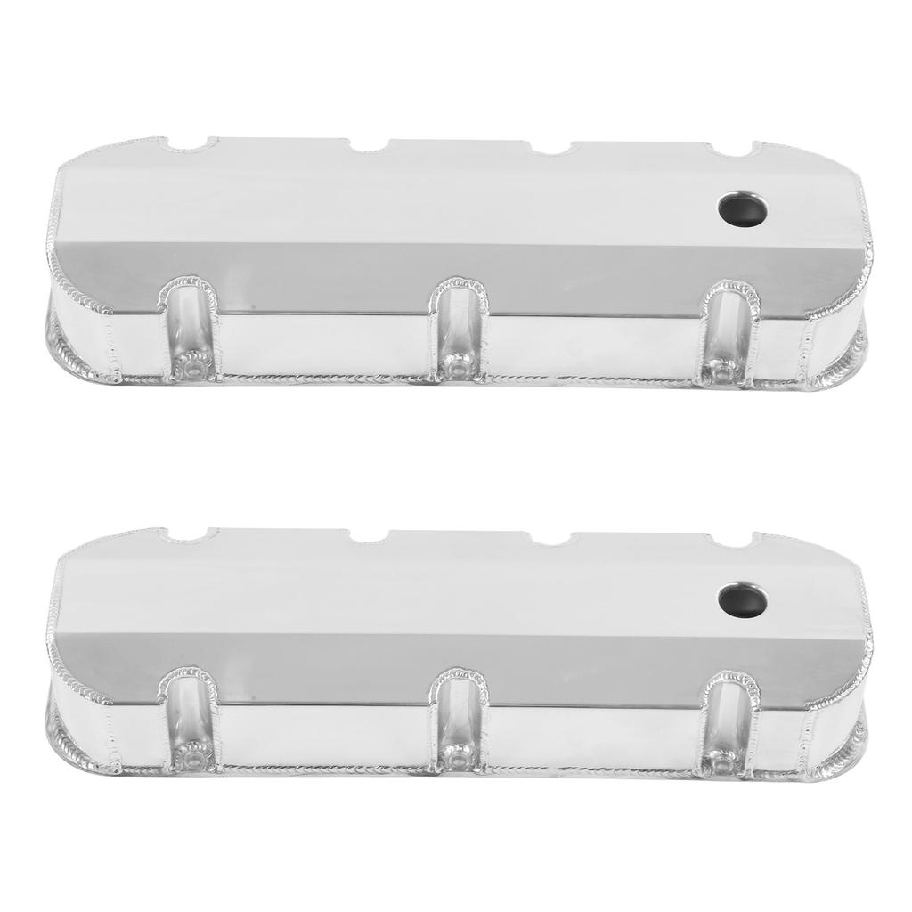 2pcs Aluminum Polished Valve Covers GH?4412 Car Accessories Replacement for Chevy Big Block BBC 396
