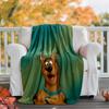 Scooby Doo Flannel Blanket Soft Warm All-Season Throw, Design for Camping, Car Travel, Hiking Sofa, Bed, Office Perfect Gift for Parties