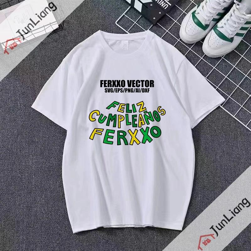 Ferxxo Breathable Tshirt Rapper Feid Printed Tshirts Summer Short Sleeve Tee Hip Hop Unisex Women Streetwear Tshirt