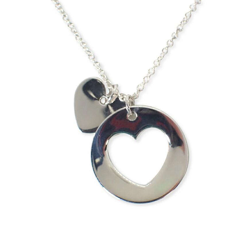 

[Used] TIFFANY/Tiffany 925 stencil heart pendant/necklace/g461-20