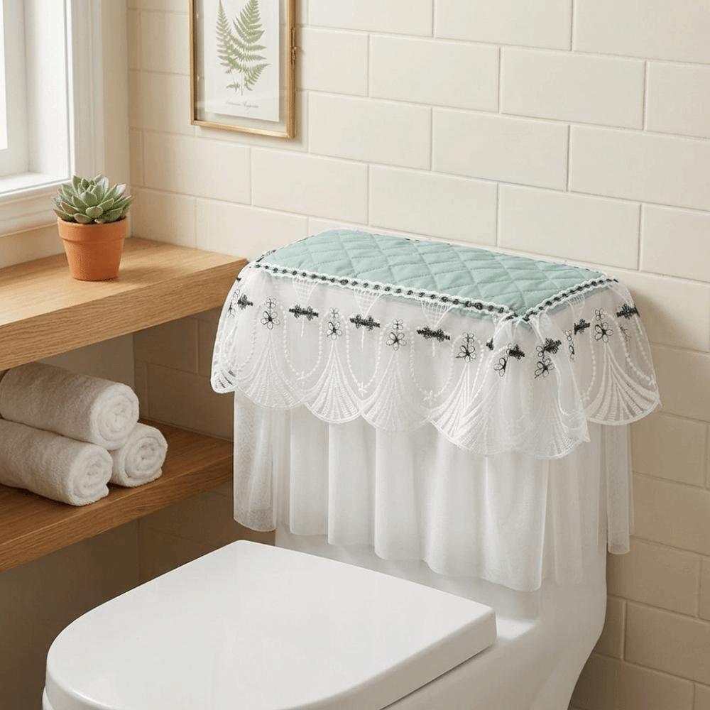 Court Style Toilet Water Tank Cover Vintage Toilet Closestool Cover Bathroom Decoration Supplies