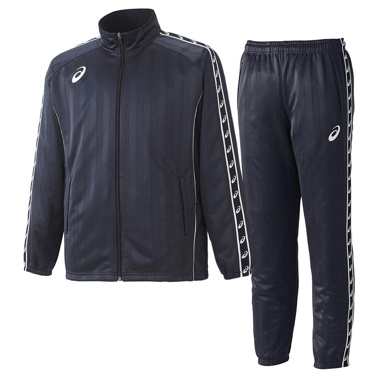 

ASICS Jacket Pants Top and Bottom Set 140 Warm-up & (Black) XST169-90-XST269-90