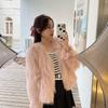 Fur coat women's autumn and winter new imitation fox hair short toka hair coat with thicker temperament