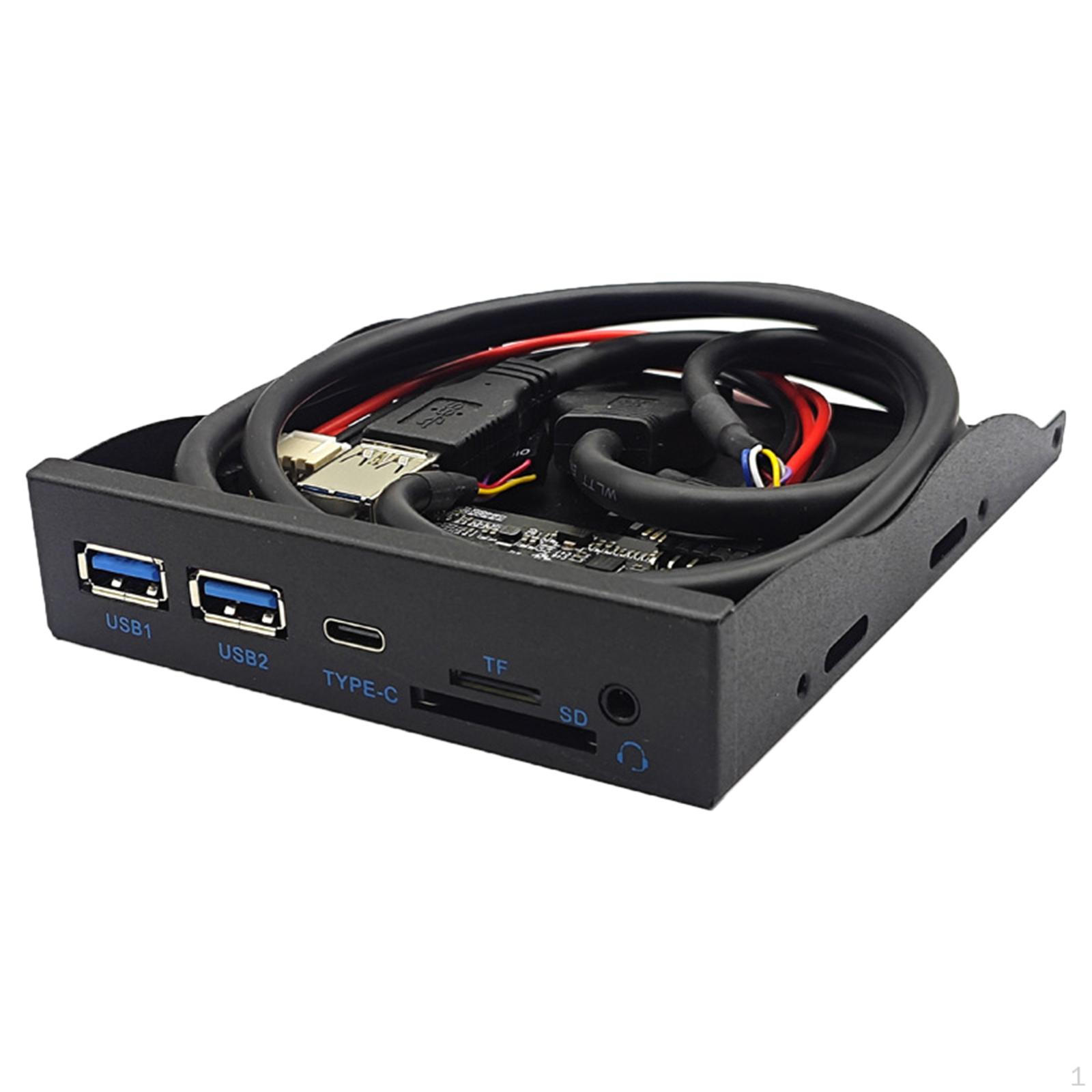 

USB-концентратор на передней панели, тип C+SD/TF, устройство чтения карт памяти, скорость передачи данных до 5 Гбит/с, долговечность премиум-класса
