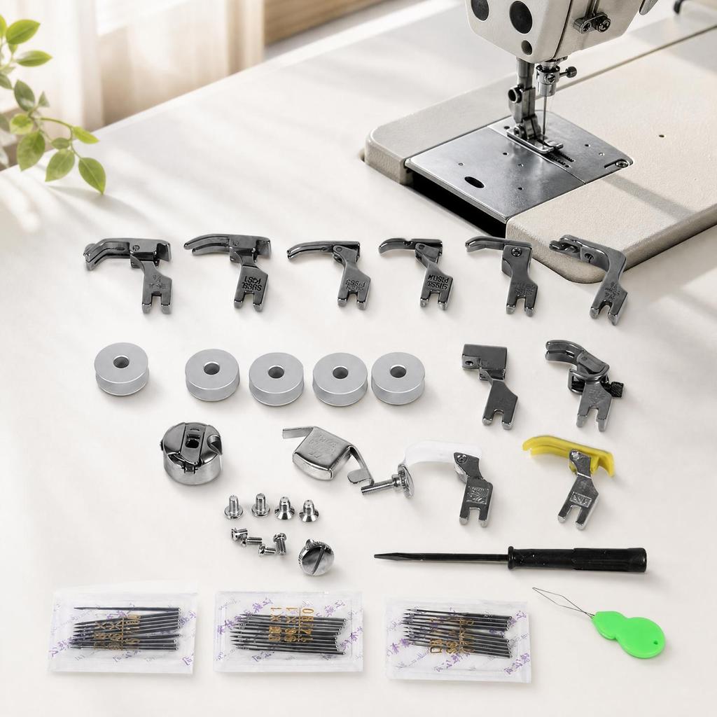 17 Pieces Sewing Machine Presser Feet Kit High Quality for Seamstresses, Tailors