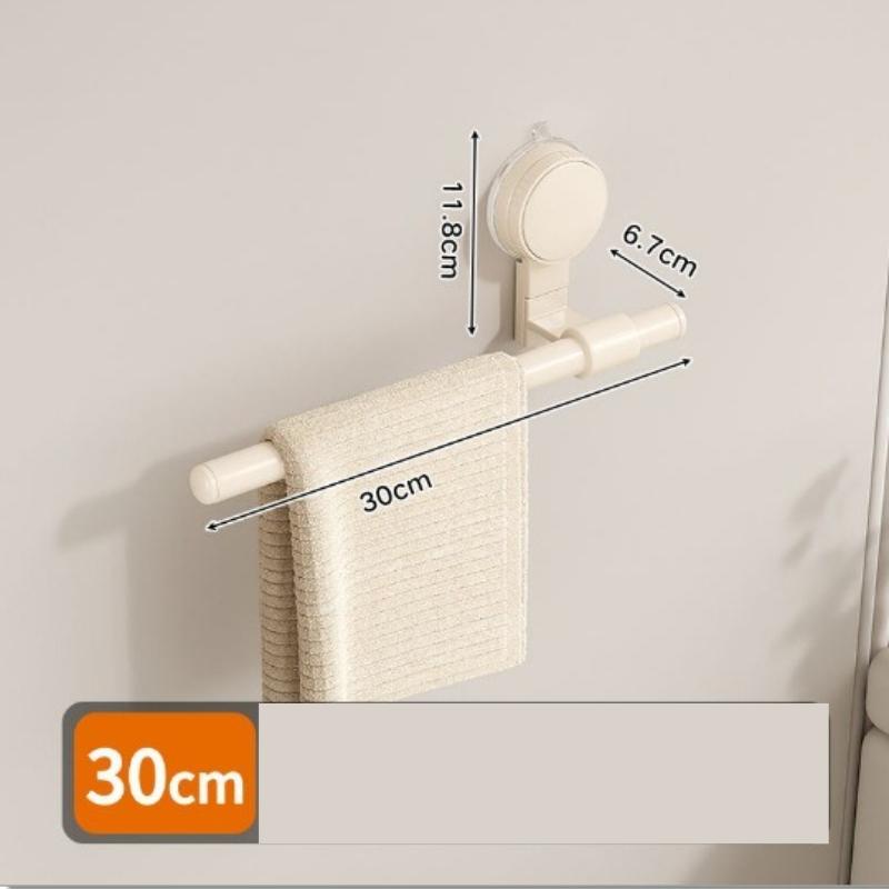 

1PC Suction Cup Towel Rack Toilet Non-punching Bathroom Towel Bar Storage Rack Toilet Bath Towel Hanging Rod Storage Hanger