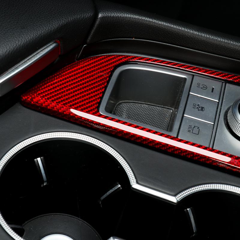 For Genesis G70 -2025 Real Carbon Fiber Tuning Accessories Center Console Gear Shift Panel Sticker Central Cover Trim