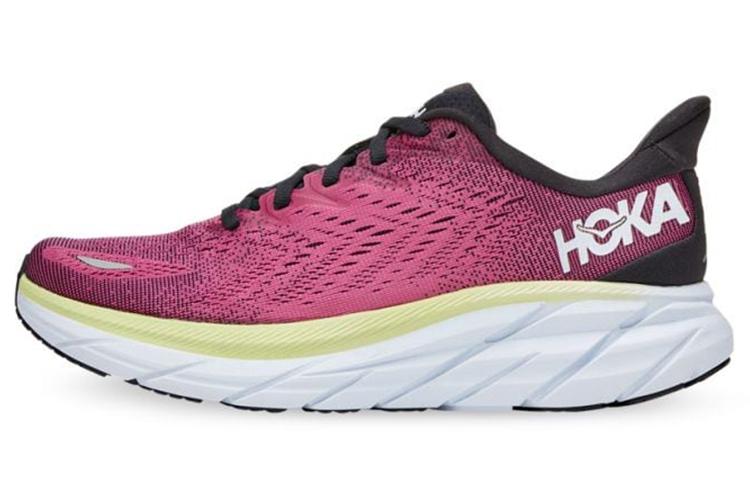 HOKA ONE ONE Clifton 8 Ибис Розовый Розовый Зеленый Женский 1119394-BGIR 38.5