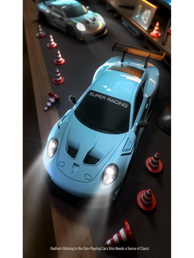 High-Speed RC Drift Car: Four-Wheel Drive, Electric Lights, Remote Control Racing Toy for Kids