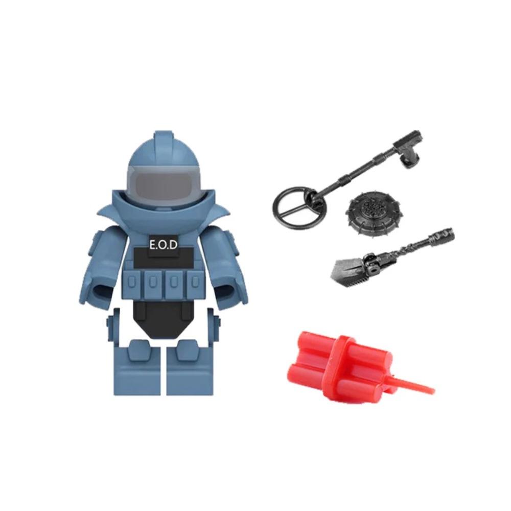 Vojenský MOC Stavebnice zbraní Těžký kulomet Gatling M19 NSV Figurky Dělostřelectvo Odminovací Pistole Kulka Hračka Dárek K013