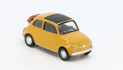 Norev 1/43 Scale Fiat 500F 1965 (Oak) Jet Car [Parallel Import]