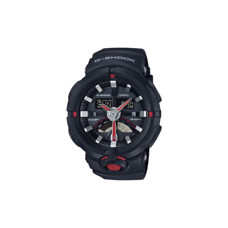 

Casio G-SHOCK Series YOUTH Series Waterproof Fashion Watch Quartz Movement Resin Strap Japanese and Korean Watch Men s Watch Black Dial GA-500-1A4 чёрный