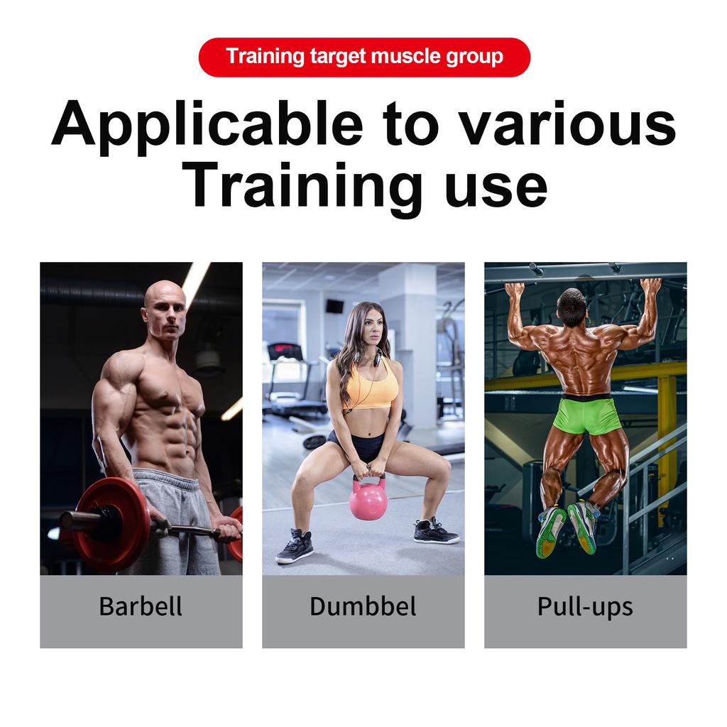 Paski na nadgarstki do podnoszenia ciężarów, podwójne rękawice ze skóry bydlęcej do martwego ciągu i podkładki na uchwyty do ćwiczeń na siłowni, podciąganie hantli