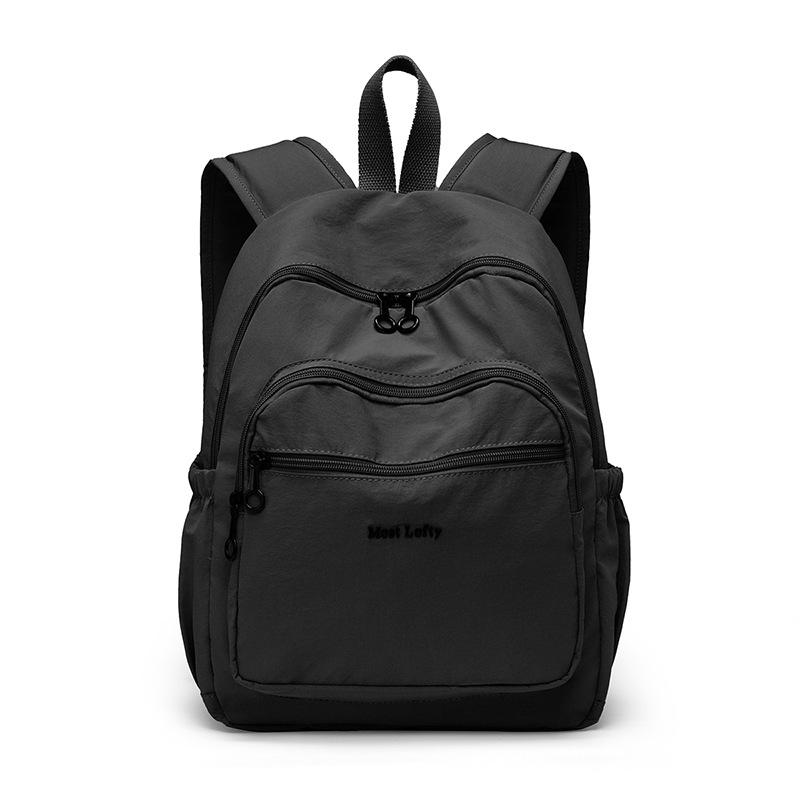 

Легкий рюкзак большой вместимости, дорожный рюкзак, студенческий школьный рюкзак чёрный