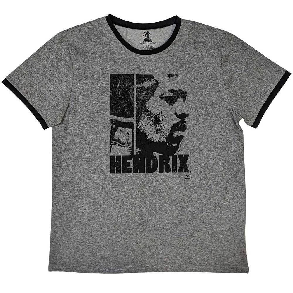 Jimi Hendrix  Let Me Live  Grey Ringer T shirt - NEW 4XL