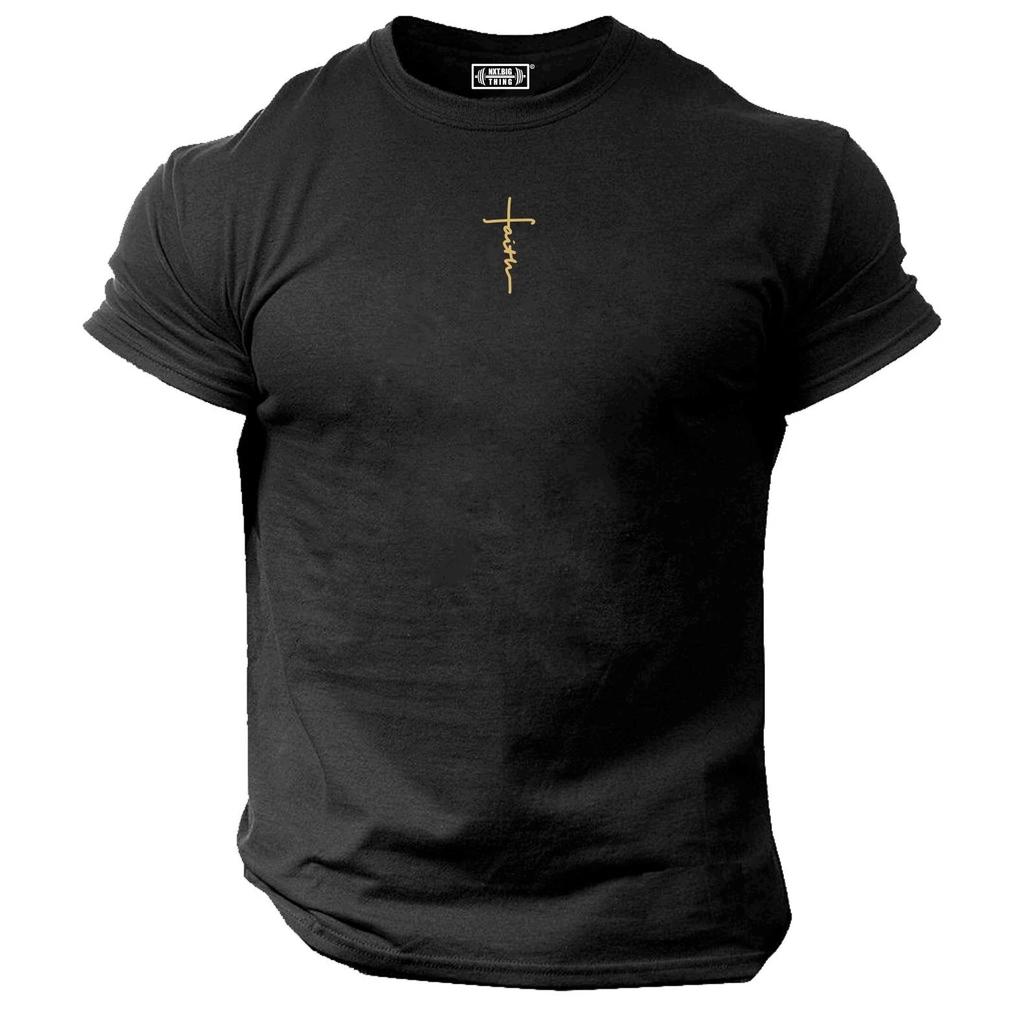 Faith T Shirt Small Gym Clothing Bodybuilding Training Workout Exercise MMA Top