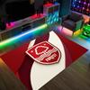 Nottingham Forest Football Design Crystal Velvet Carpet Cozy Non?Slip Printed Rug For Bedroom Living Room Entrance