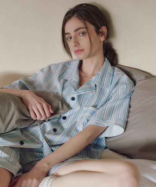 [CEID] Classic Pale Horizon Short Sleeve Pajama Set [Shipped from Korea] 100% Authentic M