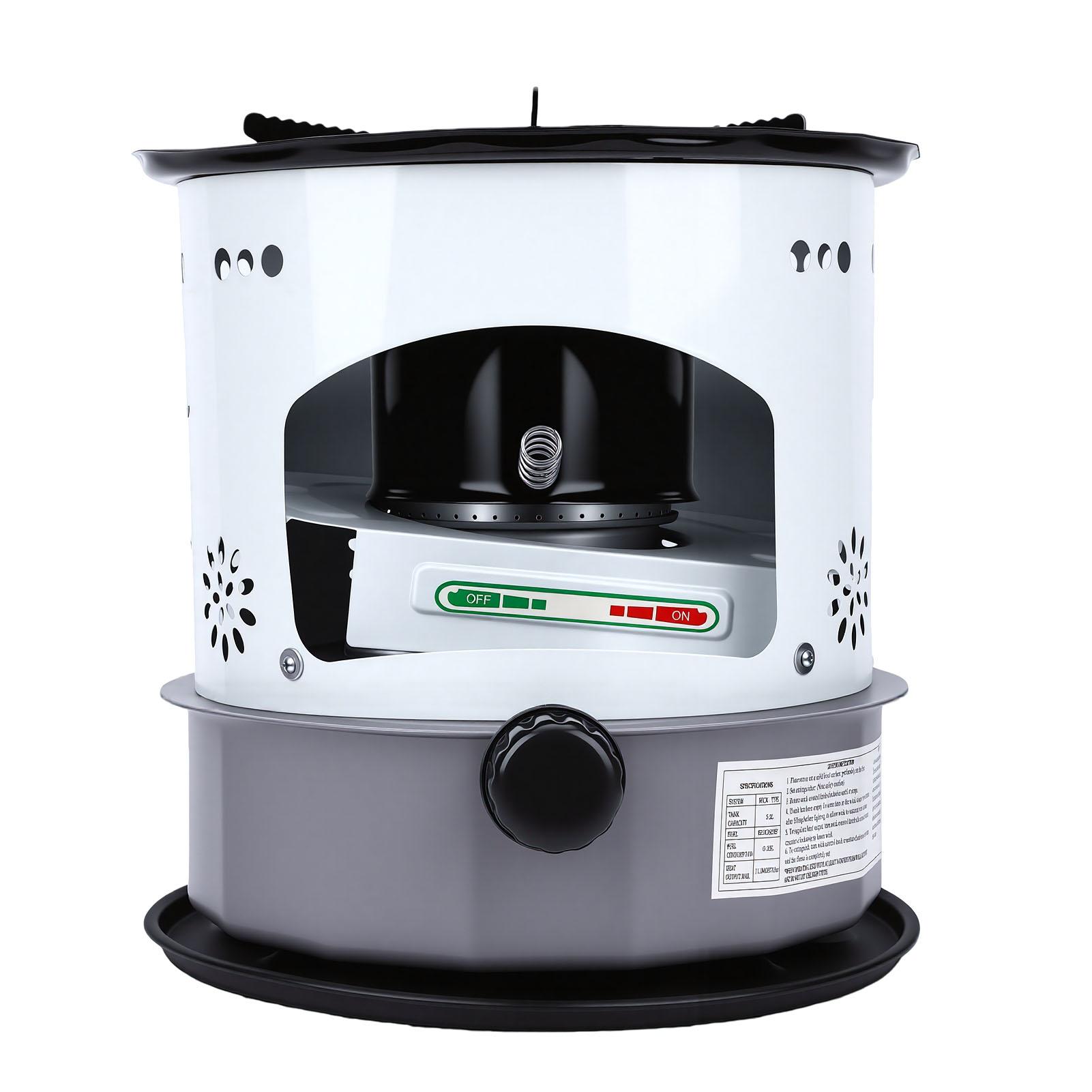 Indoor Outdoor Kerosene Heater 5.2L Aluminum Alloy Portable Space Heater Kerosene Cook Stove for Camping Tent Ice