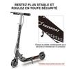 Trottinette enfant - FOXSPORT - Réglable en Hauteur - Frein à main - Pliable - Noir