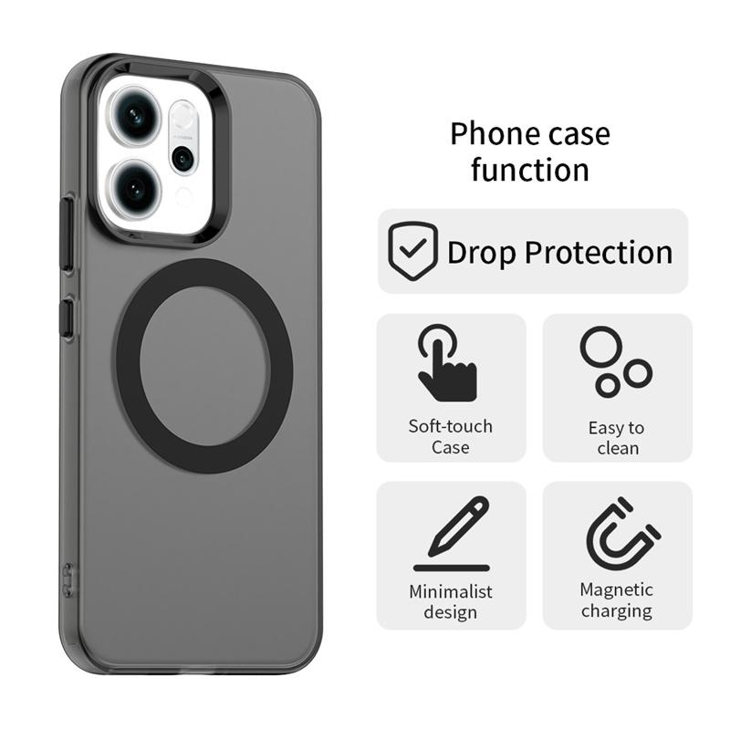 Magnetic For oppo Reno14 F 5G Case Magsafe Wireless Charging Cover oppo Reno14 F 5G Matte PC Protective Cases oppo Reno14 F 5G