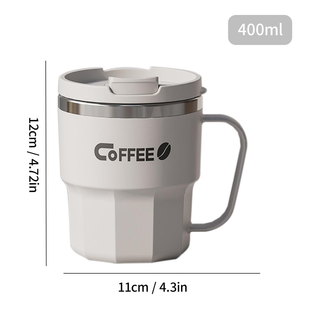 304 Stainless Steel Insulated Water Cup Double-Walled Drinking Cup Travel Portable Anti Scalding Milk Coffee Cup