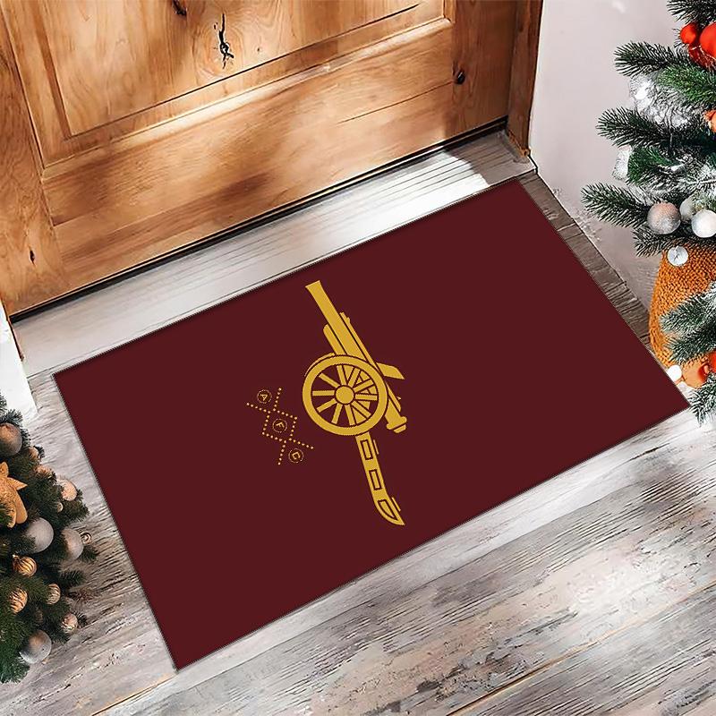 arsenal Printed Flannel Area Rug Non Slip Soft Polyester Floor Carpet Indoor Decor Mat for Bedroom Living Room Sofa