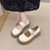 French Bag Head Mary Jane Half Slippers Women's 2025 Spring and Summer New Small Height Increase Versatile Platform Single Shoes