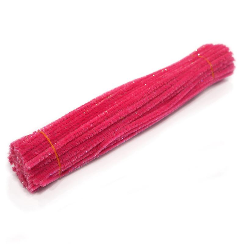 100Pcs Soft Chenille Stems Assorted Pipe Cleaners for Children DIY Art Crafts Kindergarten Handmade Craft Projects