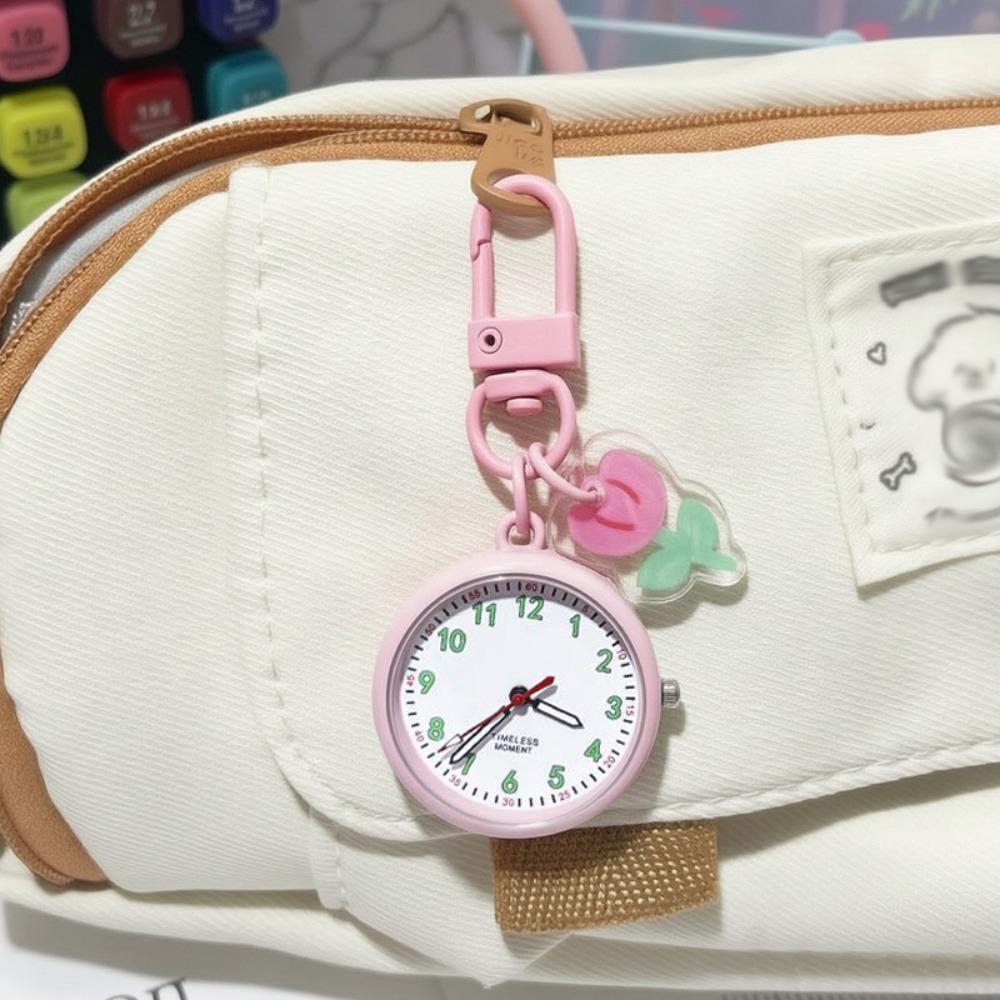 Portable Pocket Watch Key Chain Mini Luminous Watch Friends Gift