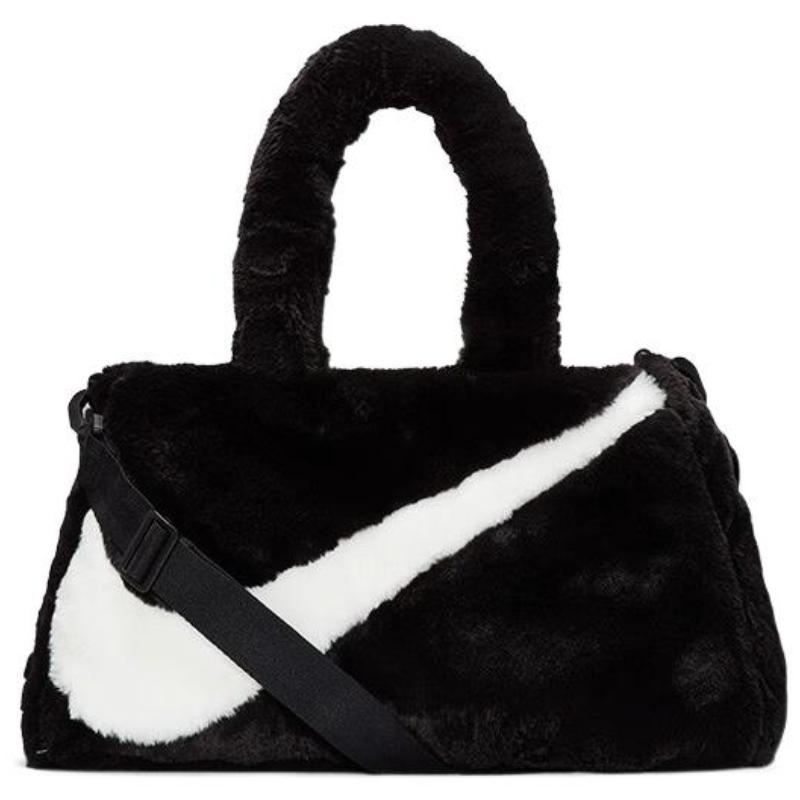 Nike Faux Fur Tote Bag Black Casual DQ5804-010